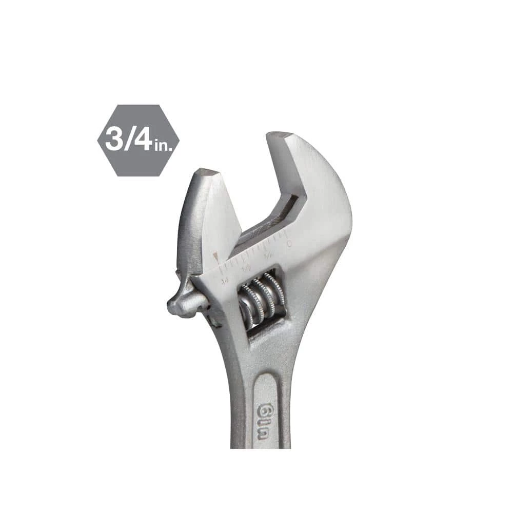 TEKTON 6 in. Adjustable Wrench 2 TEKTON 6 in. Adjustable Wrench - Image 2