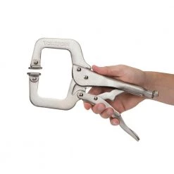 TEKTON 3-1/4 in. Swivel Pad Locking C-Clamp -TEKTON Sales Store tekton all trades specialty pliers 3826 1f 1000