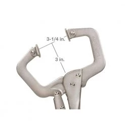 TEKTON 3-1/4 in. Swivel Pad Locking C-Clamp -TEKTON Sales Store tekton all trades specialty pliers 3826 c3 1000