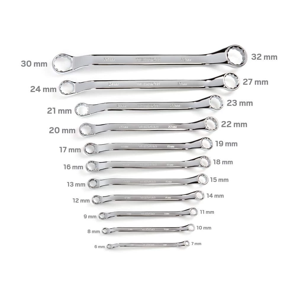 TEKTON 45-Degree Offset Box End Wrench Set, 11-Piece (6-32 mm) - Holder 3 TEKTON 45-Degree Offset Box End Wrench Set, 11-Piece (6-32 mm) - Holder - Image 3