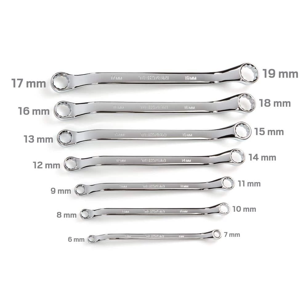TEKTON 45-Degree Offset Box End Wrench Set, 7-Piece (6-19 mm) - Pouch 3 TEKTON 45-Degree Offset Box End Wrench Set, 7-Piece (6-19 mm) - Pouch - Image 3