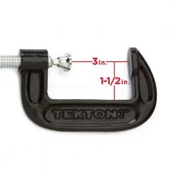 TEKTON 3 in. Malleable Iron C-Clamp -TEKTON Sales Store tekton clamps 4012 fa 1000