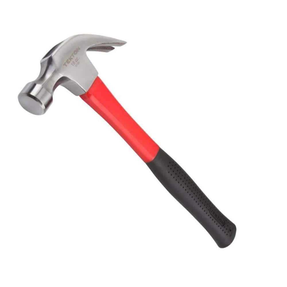 TEKTON 16 oz. Jacketed Fiberglass Claw Hammer 1 TEKTON 16 oz. Jacketed Fiberglass Claw Hammer