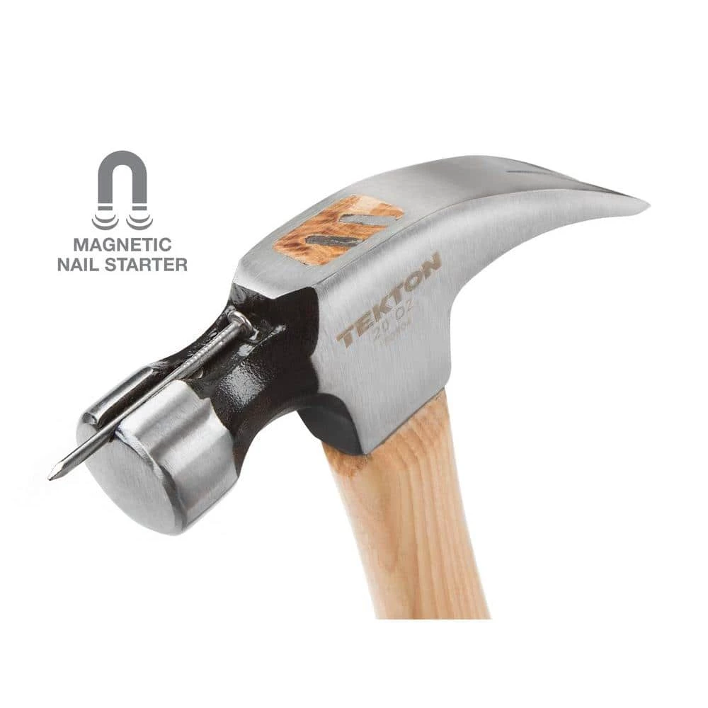 TEKTON 20 oz. Hickory Handle Magnetic Head Rip Hammer 8 TEKTON 20 oz. Hickory Handle Magnetic Head Rip Hammer - Image 8