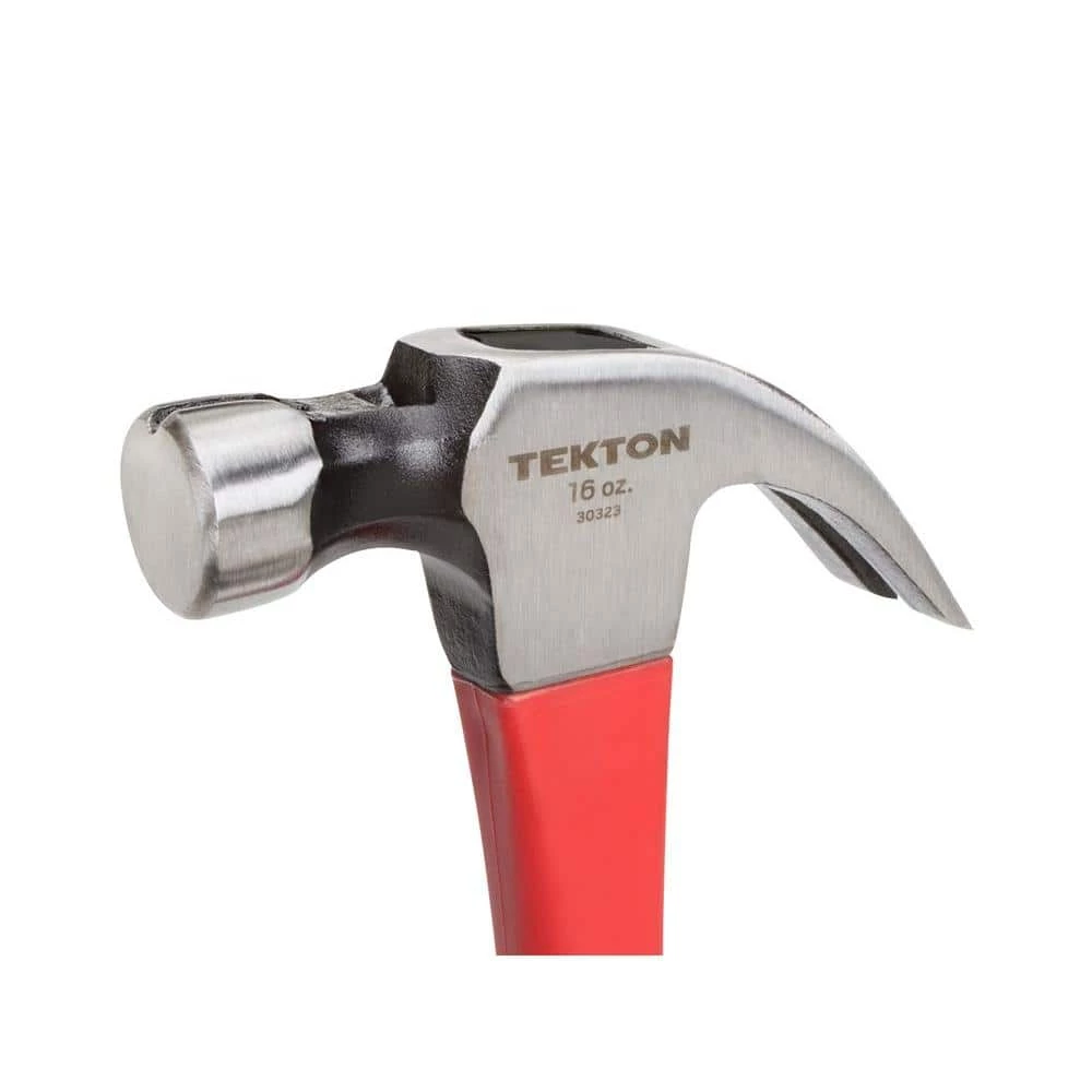 TEKTON 16 oz. Jacketed Fiberglass Magnetic Head Claw Hammer 7 TEKTON 16 oz. Jacketed Fiberglass Magnetic Head Claw Hammer - Image 7