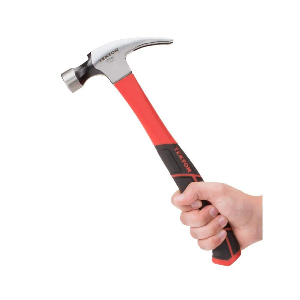 TEKTON 20 oz. Jacketed Fiberglass Magnetic Head Rip Hammer 6 TEKTON 20 oz. Jacketed Fiberglass Magnetic Head Rip Hammer - Image 6