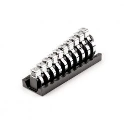 TEKTON 1/2 in. Drive Crowfoot Wrench Set, 10-Piece (11/16 in. - 1-1/4 in.) - Rack