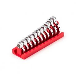 TEKTON 1/2 in. Drive Crowfoot Wrench Set, 11-Piece (17 mm - 32 mm) - Rack