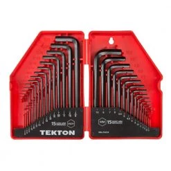 TEKTON 0.028-3/8 in., 0.7-10 mm Hex Key Wrench Set (30-Piece)