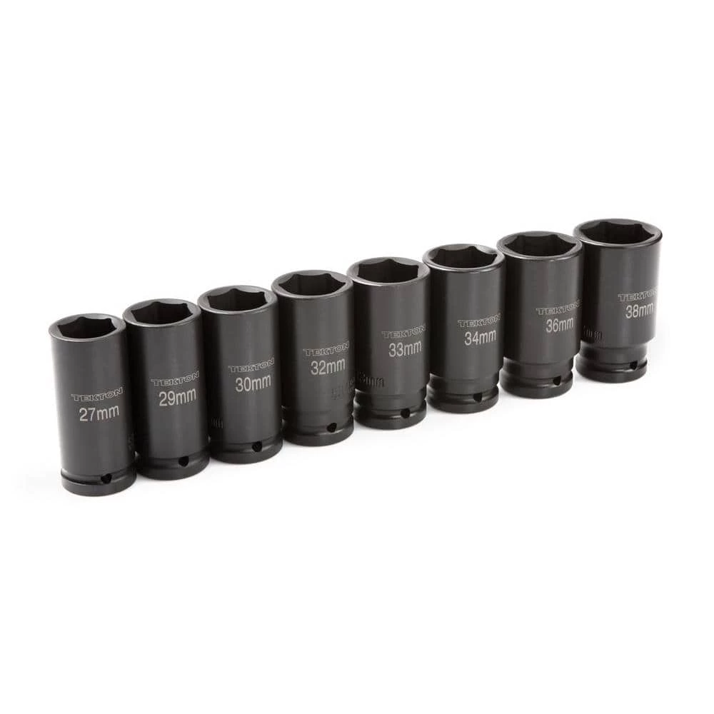 TEKTON 3/4 in. Drive 27-38 mm 6-Point Deep Impact Socket Set 3 TEKTON 3/4 in. Drive 27-38 mm 6-Point Deep Impact Socket Set - Image 3