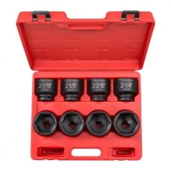 TEKTON 3/4 in. Drive 2-1/16 - 2-1/2 in. 6-Point Shallow Impact Socket Set