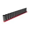 TEKTON 3/8 in. Drive Deep 6-Point Impact Socket Set, 19-Piece (6 mm - 24 mm)