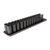 TEKTON 3/8 in. Drive Deep 6-Point Impact Socket Set, 34-Piece (1/4-1 in, 6 mm - 24 mm)