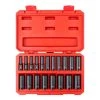 TEKTON 3/8 in. Drive Deep 6-Point Impact Socket Set, 19-Piece (6 mm - 24 mm) - Case
