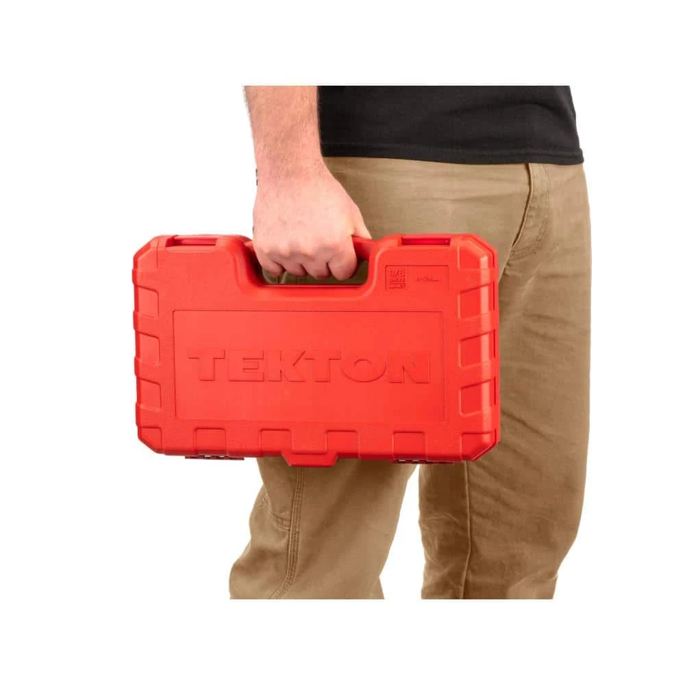 TEKTON 3/8 in. Drive 6-Point Impact Socket Set, 41-Piece (6 mm - 24 mm) 3 TEKTON 3/8 in. Drive 6-Point Impact Socket Set, 41-Piece (6 mm - 24 mm) - Image 3