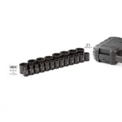 TEKTON 1/2 in. Drive 6-Point Impact Socket Set, 21-Piece (5/16 in. - 1-1/2 in.) -TEKTON Sales Store tekton impact socket sets sid92302 66 1000