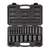 TEKTON 1/2 in. Drive Deep 6-Point Impact Socket Set, 21-Piece (5/16 in. -1-1/2 in.)