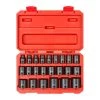 TEKTON 1/2 in. Drive 6-Point Impact Socket Set, 23-Piece (10 mm - 32 mm)