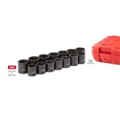 TEKTON 25 mm to 38 mm 1/2 in. Drive 6-Point Impact Socket Set (14-Piece) -TEKTON Sales Store tekton impact socket sets sid92325 66 1000