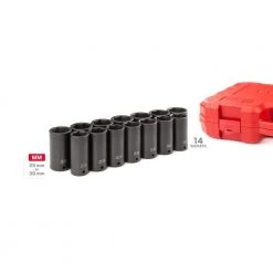 TEKTON 1/2 in. Drive Deep 6-Point Impact Socket Set, 14-Piece (25 mm - 38 mm) -TEKTON Sales Store tekton impact socket sets sid92333 66 1000