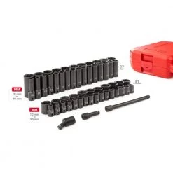TEKTON 1/2 in. Drive 6-Point Impact Socket Set, 57-Piece (10 mm - 36 mm) -TEKTON Sales Store tekton impact socket sets sid92401 66 1000