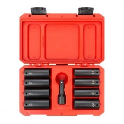 TEKTON 1/2 in. Drive Impact Lug Nut Socket Set (9-Piece)