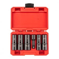 TEKTON 1/2 in. Drive Thin Wall Flip Impact Socket Set (6-Piece)