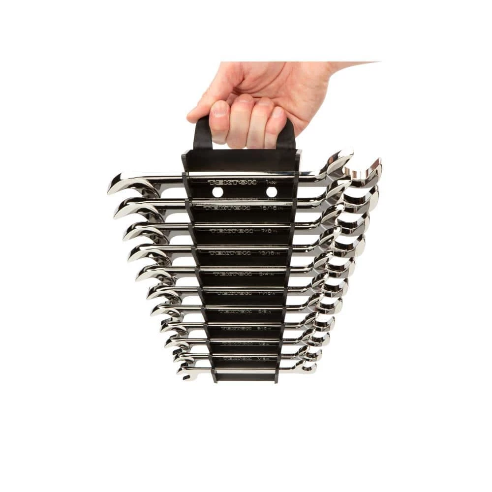 TEKTON 3/8 in. to 1 in. Angle Head Open End Wrench Set Keeper (11-Piece) 6 TEKTON 3/8 in. to 1 in. Angle Head Open End Wrench Set Keeper (11-Piece) - Image 6