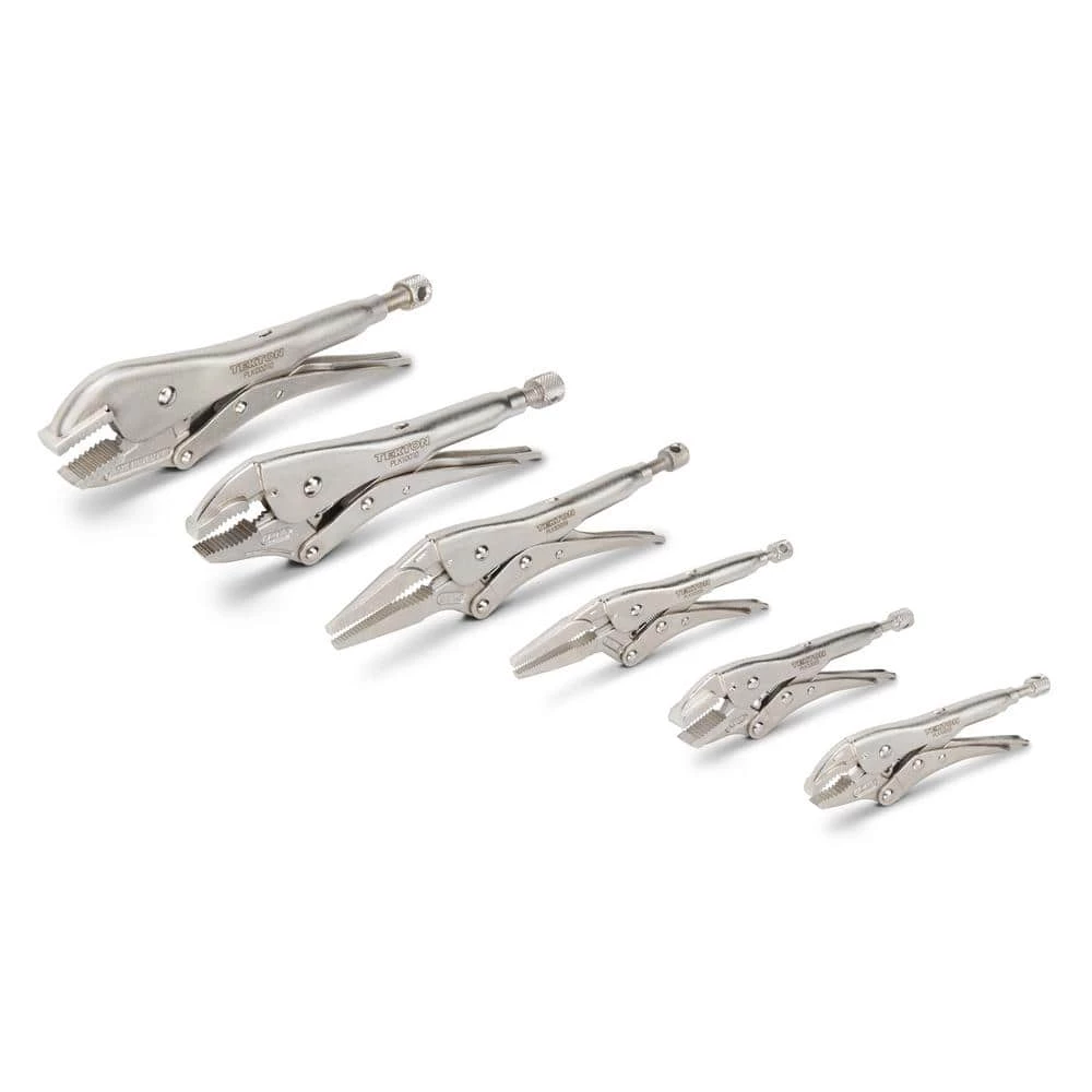 TEKTON Straight, Curved, Long Nose Locking Pliers Set (6-Piece) 1 TEKTON Straight, Curved, Long Nose Locking Pliers Set (6-Piece)