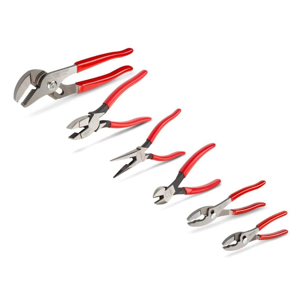 TEKTON Diagonal, Groove, Linemans, Long, Slip Pliers Set (6-Piece) 1 TEKTON Diagonal, Groove, Linemans, Long, Slip Pliers Set (6-Piece)
