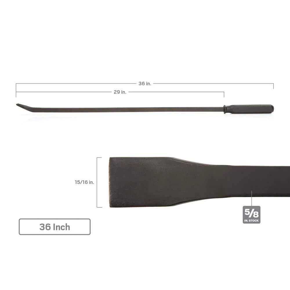 TEKTON 17 in., 25 in. and 36 in. Angled Tip Handled Pry Bar Set (3-Piece) 7 TEKTON 17 in., 25 in. and 36 in. Angled Tip Handled Pry Bar Set (3-Piece) - Image 7