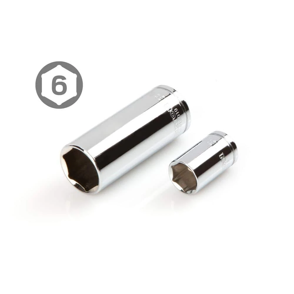 TEKTON 3/8 Inch Drive 6-Point Socket & Ratchet Set, 74-Piece (1/4-1 in., 6-24 mm) 4 TEKTON 3/8 Inch Drive 6-Point Socket & Ratchet Set, 74-Piece (1/4-1 in., 6-24 mm) - Image 4