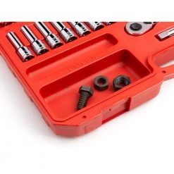 TEKTON 1/2 in. Drive 6-Point Socket and Ratchet Set 3/8 in. to 1 in., 10 mm to 24 mm (58-Piece) -TEKTON Sales Store tekton ratchet socket sets skt25301 c3 1000