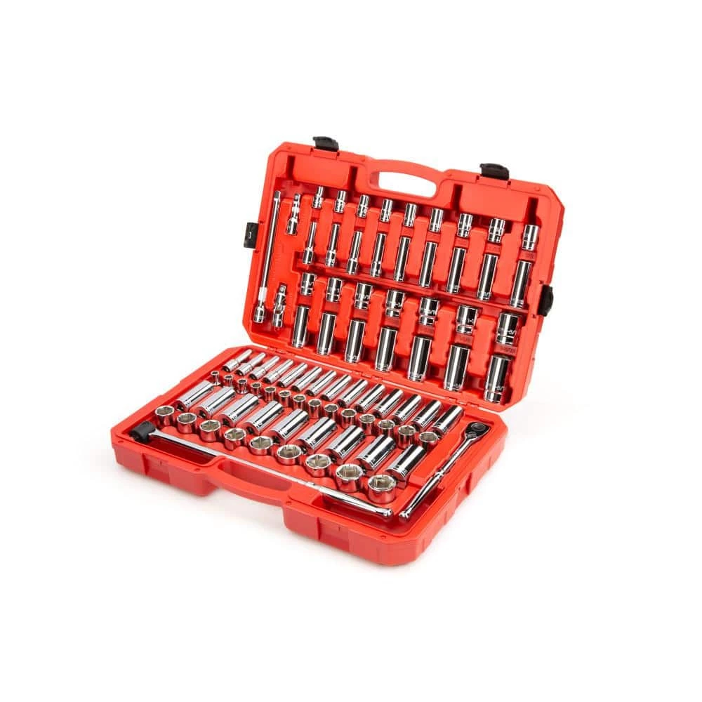 TEKTON 1/2 in. Drive 6-Point Socket and Ratchet Set (84-Piece, 3/8 in. to 1-5/16 in., 10 mm to 32 mm) 7 TEKTON 1/2 in. Drive 6-Point Socket and Ratchet Set (84-Piece, 3/8 in. to 1-5/16 in., 10 mm to 32 mm) - Image 7