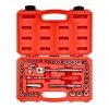 TEKTON 3/16 in. to 3/4 in., 1/4 in. and 3/8 in. Drive 6-Point Socket and Ratchet Set (45-Piece) (5 mm to 19 mm)