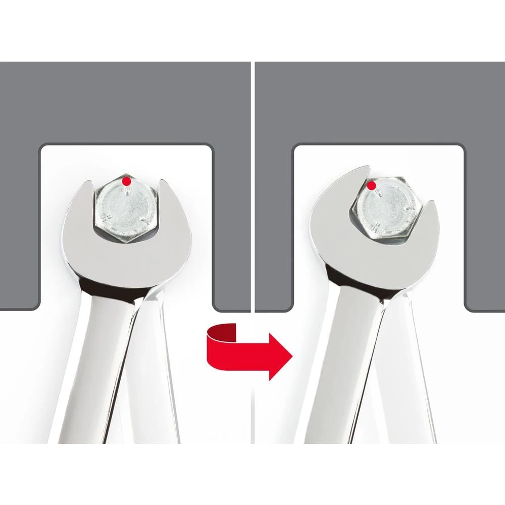 TEKTON 8-19 mm Flex-Head Ratcheting Combination Wrench Set (12-Piece) 9 TEKTON 8-19 mm Flex-Head Ratcheting Combination Wrench Set (12-Piece) - Image 9