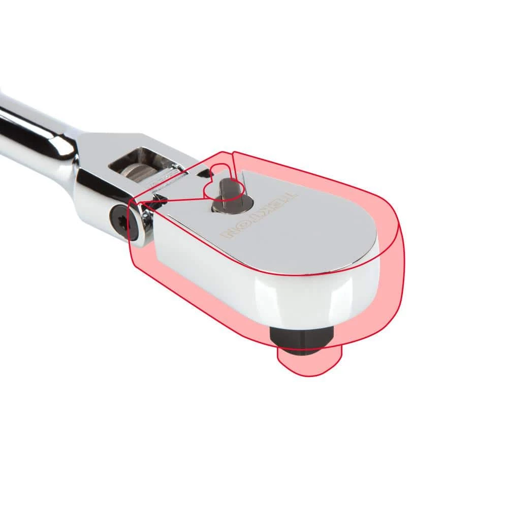 TEKTON 3/8 in. Drive x 12 in. Flex Head Bent Handle Ratchet 5 TEKTON 3/8 in. Drive x 12 in. Flex Head Bent Handle Ratchet - Image 5