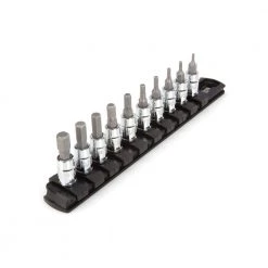 TEKTON 1/4 in. Drive Hex Bit Socket Set (10-Piece)