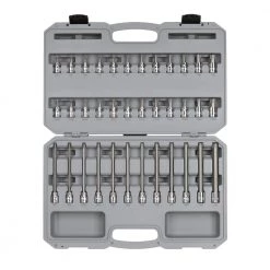 TEKTON 3/8 in. Drive Torx and Tamper-Resistant Torx Bit Socket Set (36-Piece)