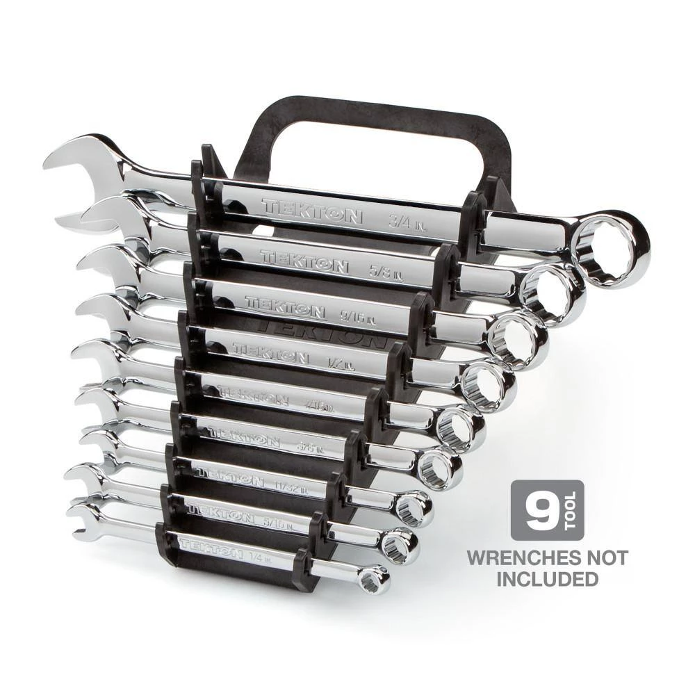 TEKTON 5 in. 9-Tool Store-and-Go Wrench Rack Keeper in Black 2 TEKTON 5 in. 9-Tool Store-and-Go Wrench Rack Keeper in Black - Image 2