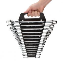 TEKTON 7.5 in. 15-Tool Store-and-Go Wrench Rack Keeper in Black -TEKTON Sales Store tekton tool accessories 79352 1f 1000