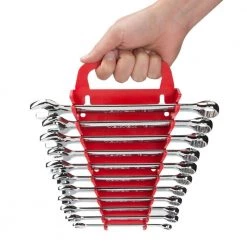 TEKTON 5.75 in. 11-Tool Store-and-Go Wrench Rack Keeper in Red 15 TEKTON 5.75 in. 11-Tool Store-and-Go Wrench Rack Keeper in Red -TEKTON Sales Store tekton tool accessories 79367 1f 1000