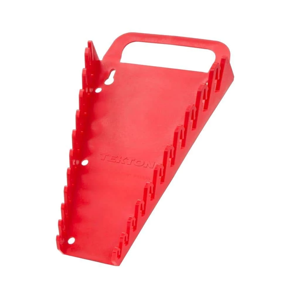TEKTON 5.75 in. 11-Tool Store-and-Go Wrench Rack Keeper in Red 1 TEKTON 5.75 in. 11-Tool Store-and-Go Wrench Rack Keeper in Red