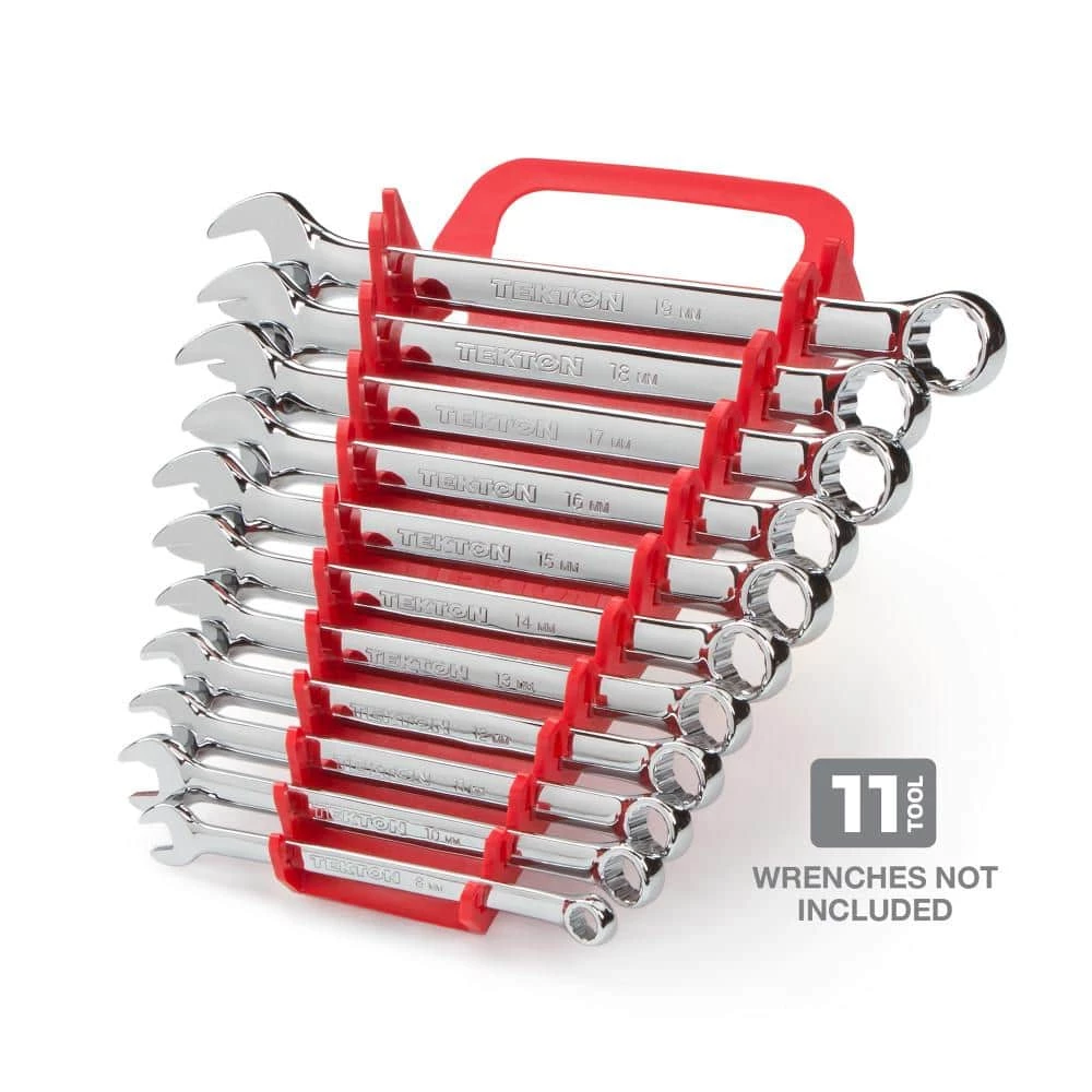 TEKTON 5.75 in. 11-Tool Store-and-Go Wrench Rack Keeper in Red 2 TEKTON 5.75 in. 11-Tool Store-and-Go Wrench Rack Keeper in Red - Image 2