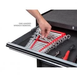 TEKTON 7.5 in. 15-Tool Store-and-Go Wrench Rack Keeper in Red -TEKTON Sales Store tekton tool accessories 79372 fa 1000