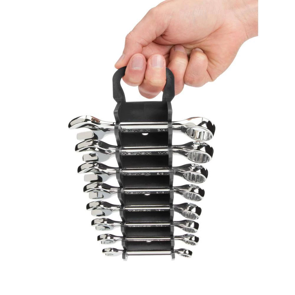 TEKTON 2.3 in. 8-Tool Store-and-Go Stubby Wrench rack Keeper in Black 4 TEKTON 2.3 in. 8-Tool Store-and-Go Stubby Wrench rack Keeper in Black - Image 4