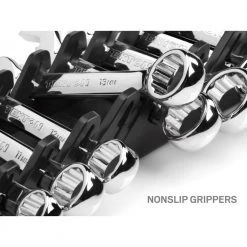 TEKTON 2.3 in. 12-Tool Store-and-Go Stubby Wrench Rack Keeper in Black -TEKTON Sales Store tekton tool accessories org21112 40 1000