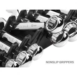 TEKTON 2.3 in. 12-Tool Store-and-Go Stubby Wrench Rack Keeper in Black -TEKTON Sales Store tekton tool accessories org21112 4f 1000