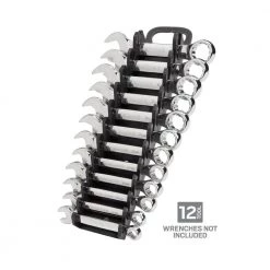 TEKTON 2.3 in. 12-Tool Store-and-Go Stubby Wrench Rack Keeper in Black -TEKTON Sales Store tekton tool accessories org21112 c3 1000