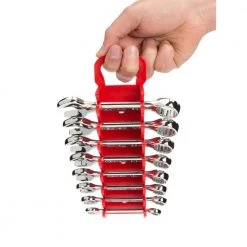 TEKTON 2.3 in. 8-Tool Store-and-Go Stubby Wrench Rack Keeper in Red -TEKTON Sales Store tekton tool accessories org21208 1f 1000